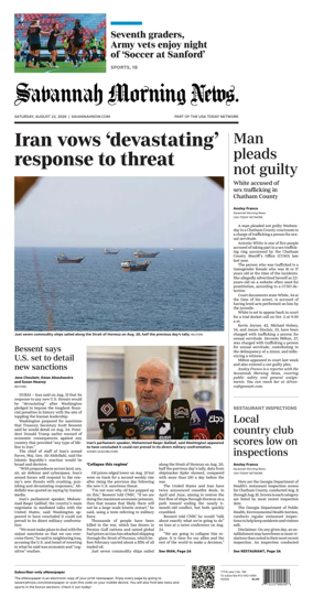 Cover of Savannah Morning News