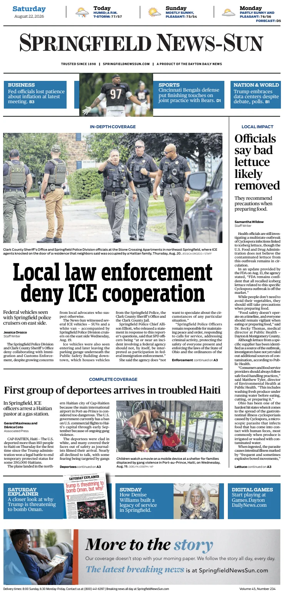 Cover of Springfield News-Sun