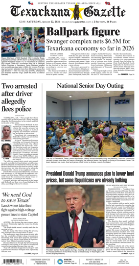 Cover of Texarkana Gazette