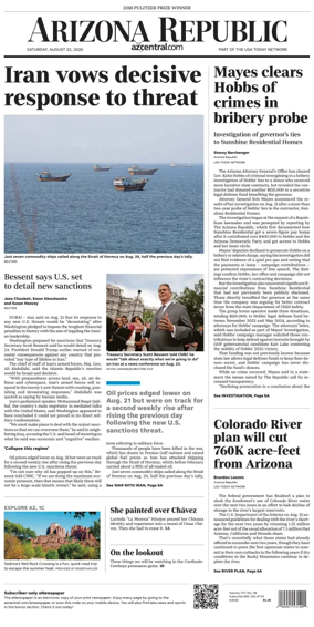 Cover of The Arizona Republic