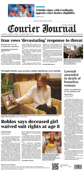 Cover of The Courier-Journal (Louisville)