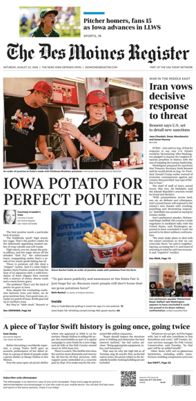 Cover of The Des Moines Register