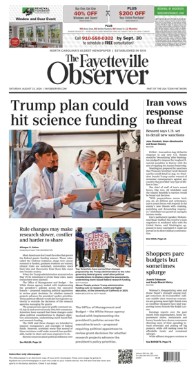 Cover of The Fayetteville Observer