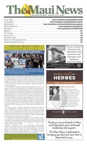 Cover of The Maui News - Weekender