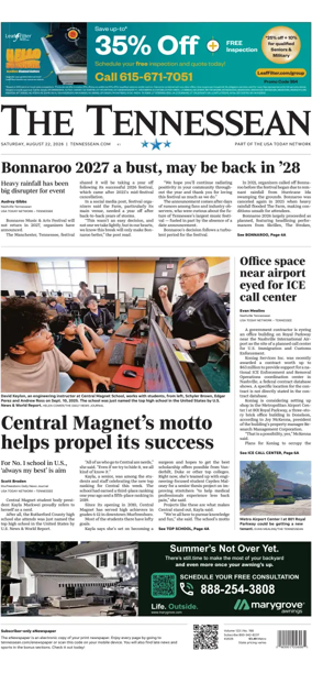 Cover of The Tennessean