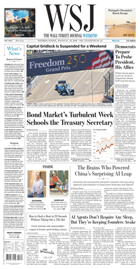 Cover of The Wall Street Journal