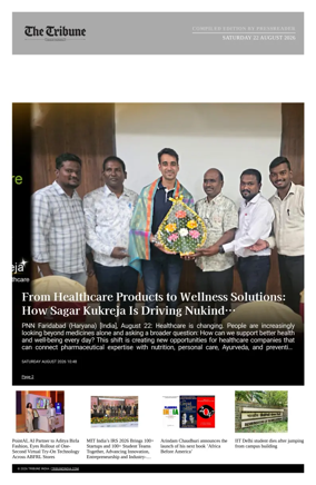Cover of Tribune India - Compiled Edition