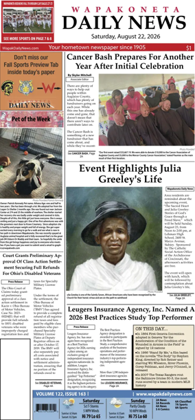 Cover of Wapakoneta Daily News