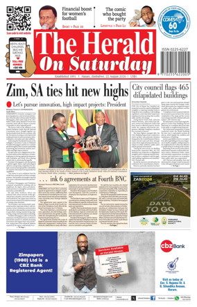 Cover of The Herald (Zimbabwe)