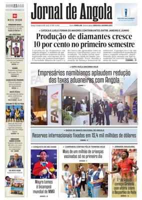 Cover of Jornal de Angola