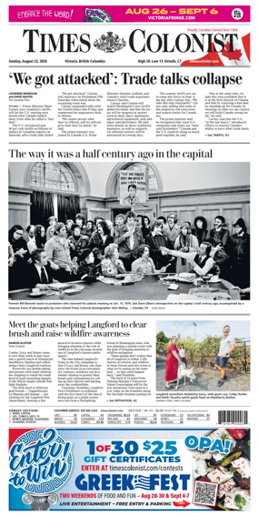 Cover of Times Colonist