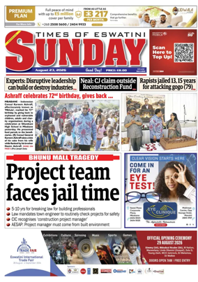 Cover of Times of Eswatini Sunday
