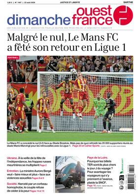 Cover of Dimanche Ouest France (Sarthe)