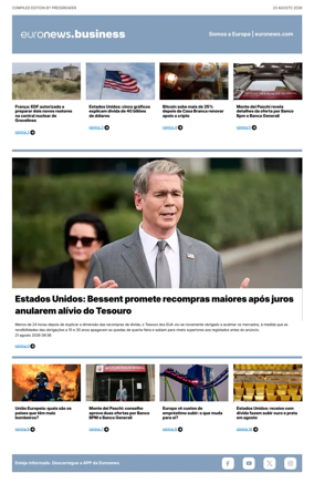 Cover of Euronews Business (Portuguese)