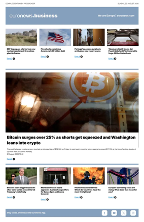 Cover of Euronews Business
