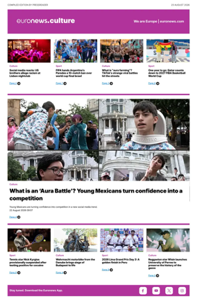 Cover of Euronews Culture and Sport Compiled Edition