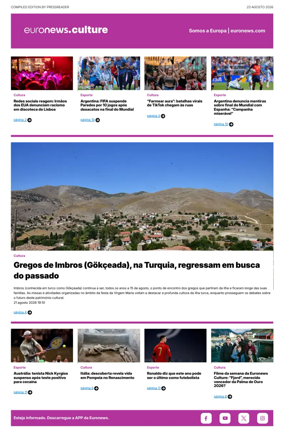 Cover of Euronews Culture and Sport (Portuguese)
