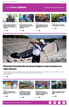 Cover of Euronews Culture and Sport (Spanish) Compiled Edition