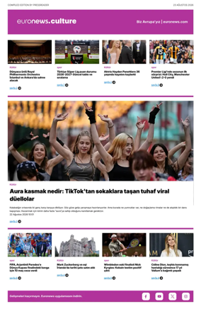 Cover of Euronews Culture and Sport (Turkish) Compiled Edition