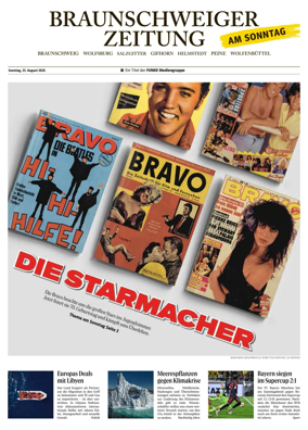 Cover of Braunschweiger Zeitung am Sonntag