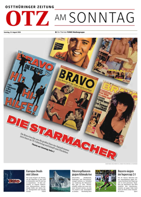 Cover of Ostthuringer Zeitung (OTZ am Sonntag)