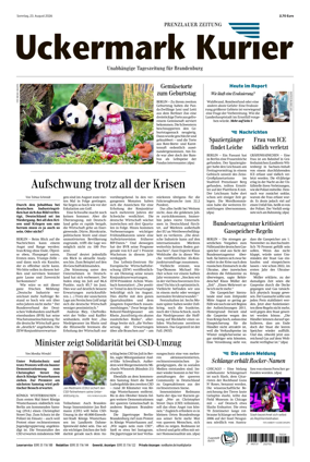 Cover of Prenzlauer Zeitung
