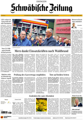 Cover of Schwabische Zeitung (Ehingen)