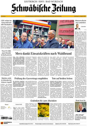 Cover of Schwabische Zeitung (Leutkirch / Isny / Bad Wurzach)