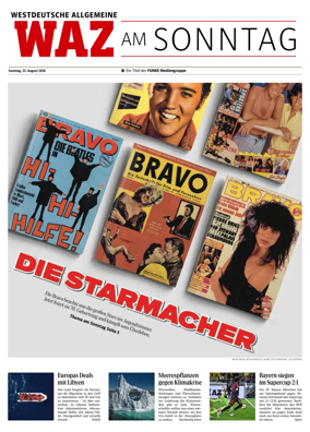 Cover of Westdeutsche Allgemeine Zeitung (WAZ am Sonntag)