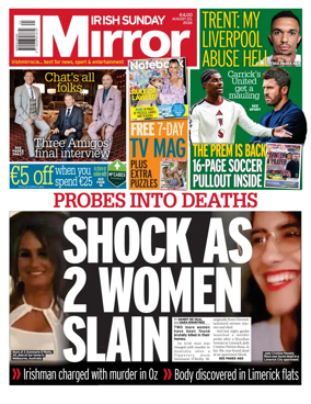 Cover of Irish Sunday Mirror