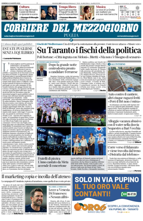 Cover of Corriere del Mezzogiorno (Puglia)