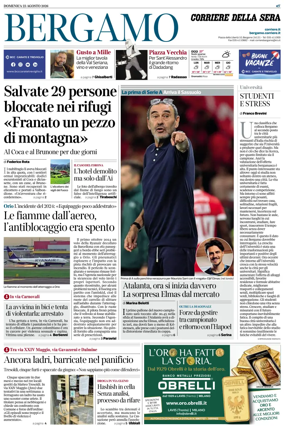 Cover of Corriere della Sera (Bergamo)