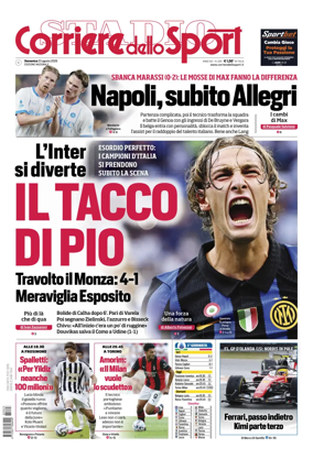 Cover of Corriere dello Sport