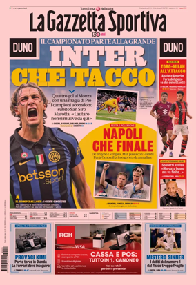 Cover of La Gazzetta dello Sport - Milano