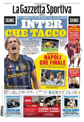 Cover of La Gazzetta dello Sport - Roma