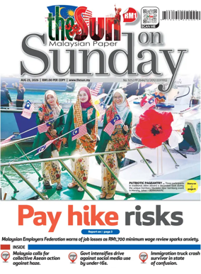 Cover of The Sun (Malaysia)