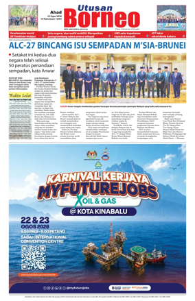 Cover of Utusan Borneo (Sabah)
