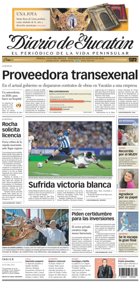 Cover of Diario de Yucatan
