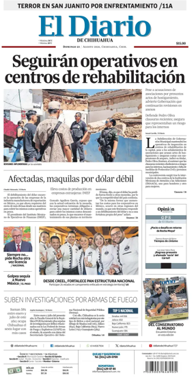 Cover of El Diario de Chihuahua