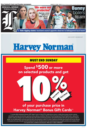 Cover of Herald on Sunday
