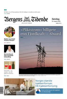 Cover of Bergens Tidende