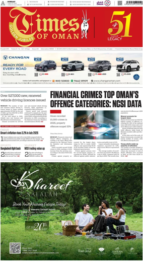 Cover of Times of Oman