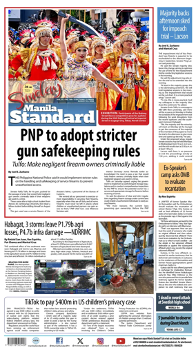 Cover of Manila Standard