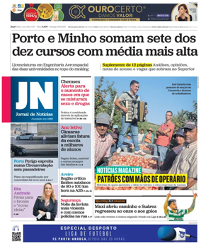 Cover of Jornal de Noticias