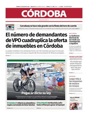 Cover of Diario Cordoba
