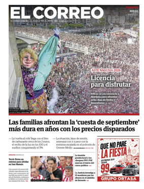 Cover of El Correo (Vizcaya)