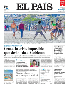 Cover of EL PAIS primera edicion