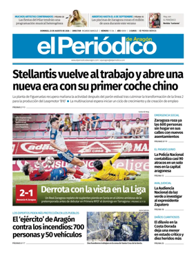 Cover of El Periodico Aragon