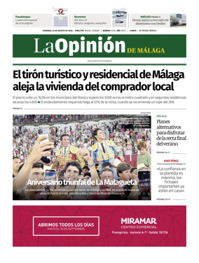 Cover of La Opinion de Malaga