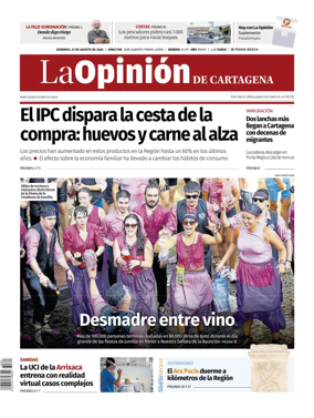Cover of La Opinion de Murcia (Cartagena)